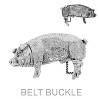 WESTERN PIG BELT BUCKLE